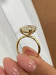 Lucille Engagement Ring 5ct TCW, 14K Gold
