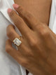 Lucille Engagement Ring 5ct TCW, 14K Gold