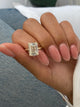 Lucille Engagement Ring 5 Carat Yellow Gold