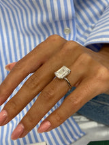 Yuli Engagement Ring 5ct TCW, 14K Gold