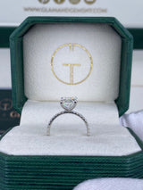 Darcy Engagement Ring 3.2ct TCW, 14K Gold