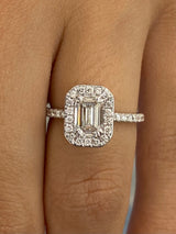 Allegra Engagement Ring 1.78 Carat White Gold