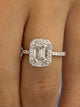 Allegra Engagement Ring 1.78 Carat White Gold