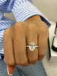 Anselma Engagement Ring 3.2ct TCW, 14K Gold