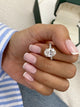 Anselma Engagement Ring 3.2ct TCW, 14K Gold