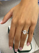 Anselma Engagement Ring 3.2ct TCW, 14K Gold
