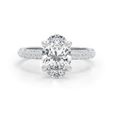 Anselma Engagement Ring 3.2ct TCW, 14K Gold