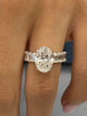 Ginevra Engagement Ring 4.8ct TCW, 14K Gold