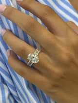 Ginevra Engagement Ring 4.8ct TCW, 14K Gold