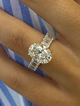 Ginevra Engagement Ring 4.8ct TCW, 14K Gold