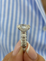 Ginevra Engagement Ring 4.8ct TCW, 14K Gold