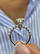 Ginevra Engagement Ring 4.8ct TCW, 14K Gold