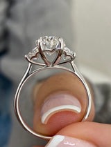 Bari Engagement Ring 2.4ct TCW, 14K Gold