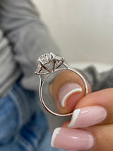 Bari Engagement Ring 2.4ct TCW, 14K Gold