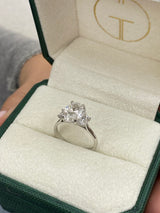 Bari Engagement Ring 2.45 Carat White Gold