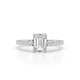 Star Engagement Ring 1.2ct TCW, 14K Gold