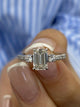 Star Engagement Ring 1.2ct TCW, 14K Gold