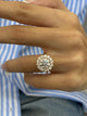 Inbar Engagement Ring 3.4ct TCW, 14K Gold