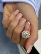 Inbar Engagement Ring 3.4ct TCW, 14K Gold