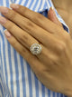 Inbar Engagement Ring 3.4ct TCW, 14K Gold
