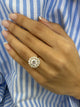 Inbar Engagement Ring 3.4ct TCW, 14K Gold