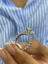 Sigal Engagement Ring 4.6ct TCW, 14K Gold