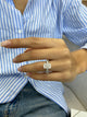 Sigal Engagement Ring 4.6ct TCW, 14K Gold