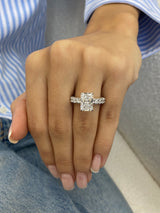 Solitaire with Pave Band