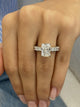 Sigal Engagement Ring 4.60 Carat White Gold
