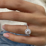 April Engagement Ring 2ct TCW, 14K Gold
