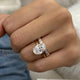 Olive Engagement Ring 4.50 Carat Yellow Gold