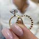 Olive Bridal Set Rings Set 4.5ct TCW, 14K Gold