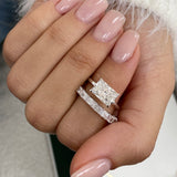 Ruth Bridal Set Rings Set 3.2ct TCW, 14K Gold