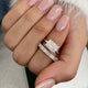 Ruth Bridal Set Rings Set 3.2ct TCW, 14K Gold