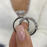 Ruth Bridal Set Rings Set 3.2ct TCW, 14K Gold