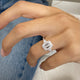 Halo with Side Stones
