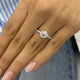 Anastasia Engagement Ring 1.35 Carat White Gold