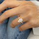 June Engagement Ring 2.3ct TCW, 14K Gold