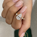 June Engagement Ring 2.3ct TCW, 14K Gold