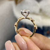 June Engagement Ring 2.3ct TCW, 14K Gold