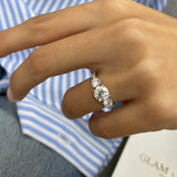 Amira Engagement Ring 1.7ct TCW, 14K Gold