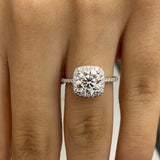 Aspen Engagement Ring 1.80 Carat White Gold