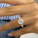 Georgia Engagement Ring 4.3ct TCW, 14K Gold