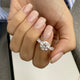 Georgia Engagement Ring 4.3ct TCW, 14K Gold