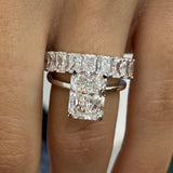 Rosa Bridal Set Rings Set 5.6ct TCW, 14K Gold