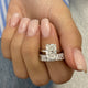 Rosa Bridal Set Rings Set 5.6ct TCW, 14K Gold