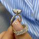 Rosa Bridal Set Rings Set 5.6ct TCW, 14K Gold