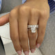 Rosa Engagement Ring 5.60 Carat White Gold