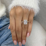 Lena Engagement Ring 4.3ct TCW, 14K Gold