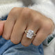 Lena Engagement Ring 4.3ct TCW, 14K Gold